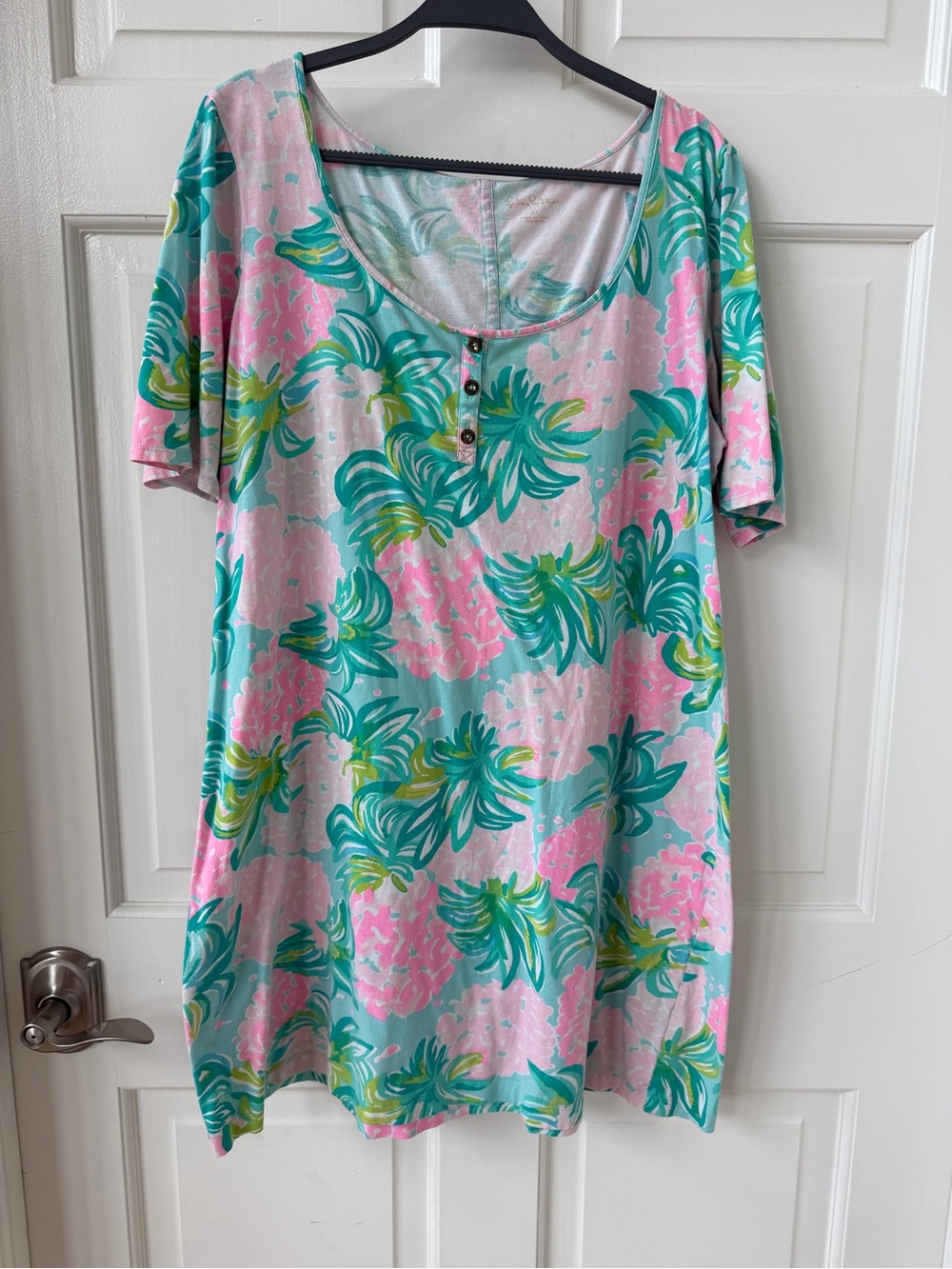 Lilly Pulitzer XL Scoop Neck Short Sleeve Women's dress